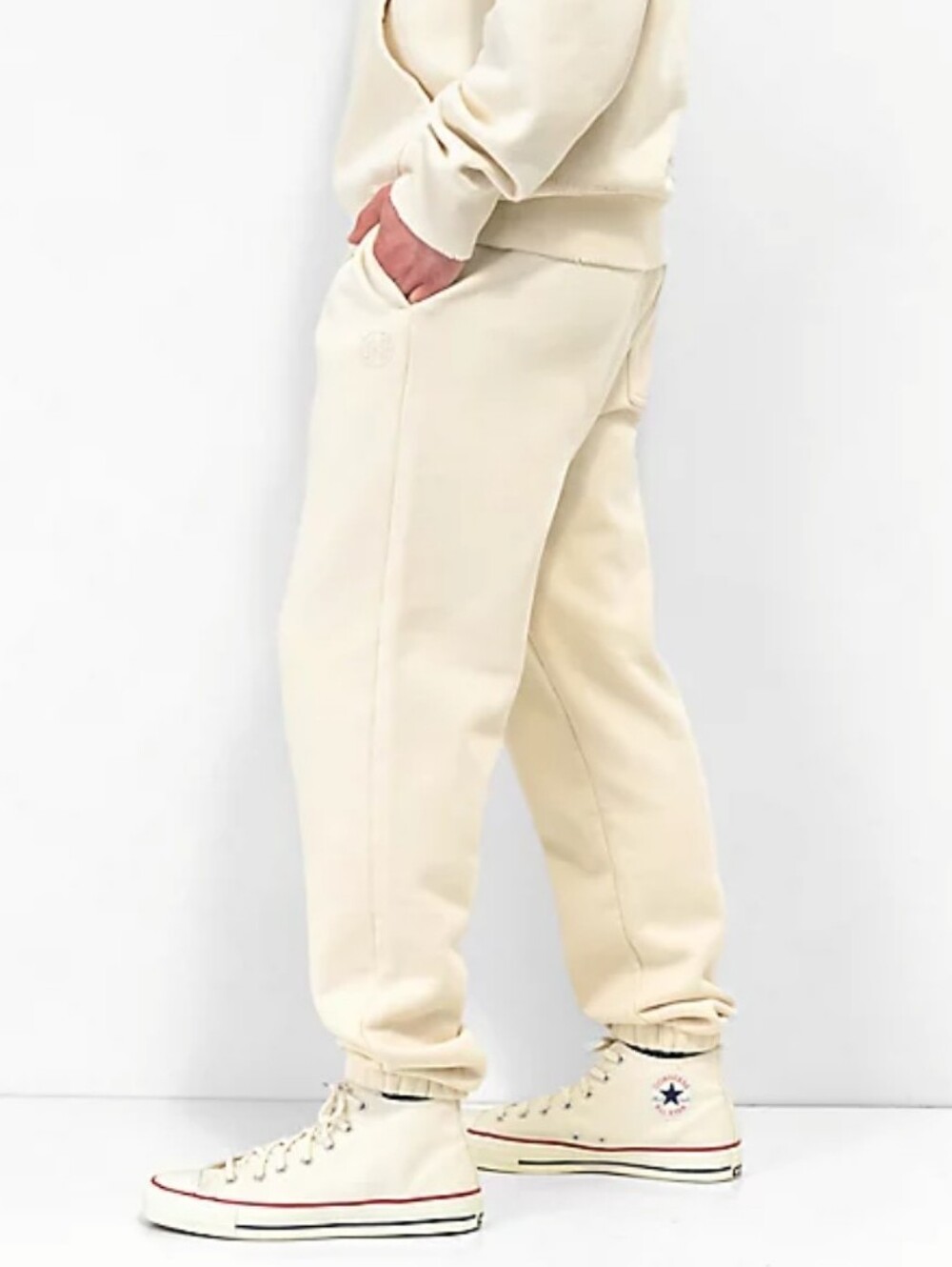 Ninth Hall Fundamentals Cream Relaxed Sweatpants Sz M
